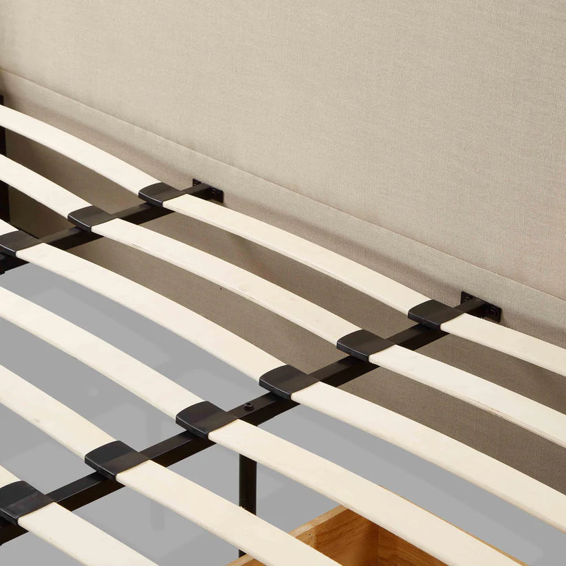 Corey Upcycled Linen Storage Bed