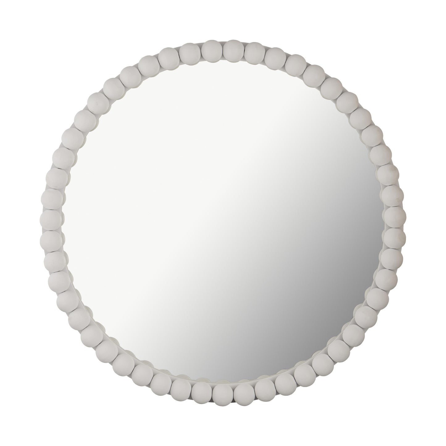 Baria 30" Wooden Round Wall Mirror