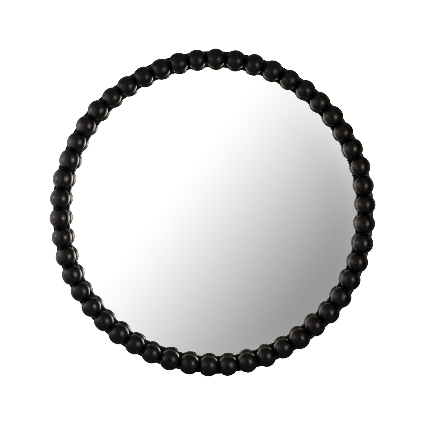 Baria 30" Wooden Round Wall Mirror