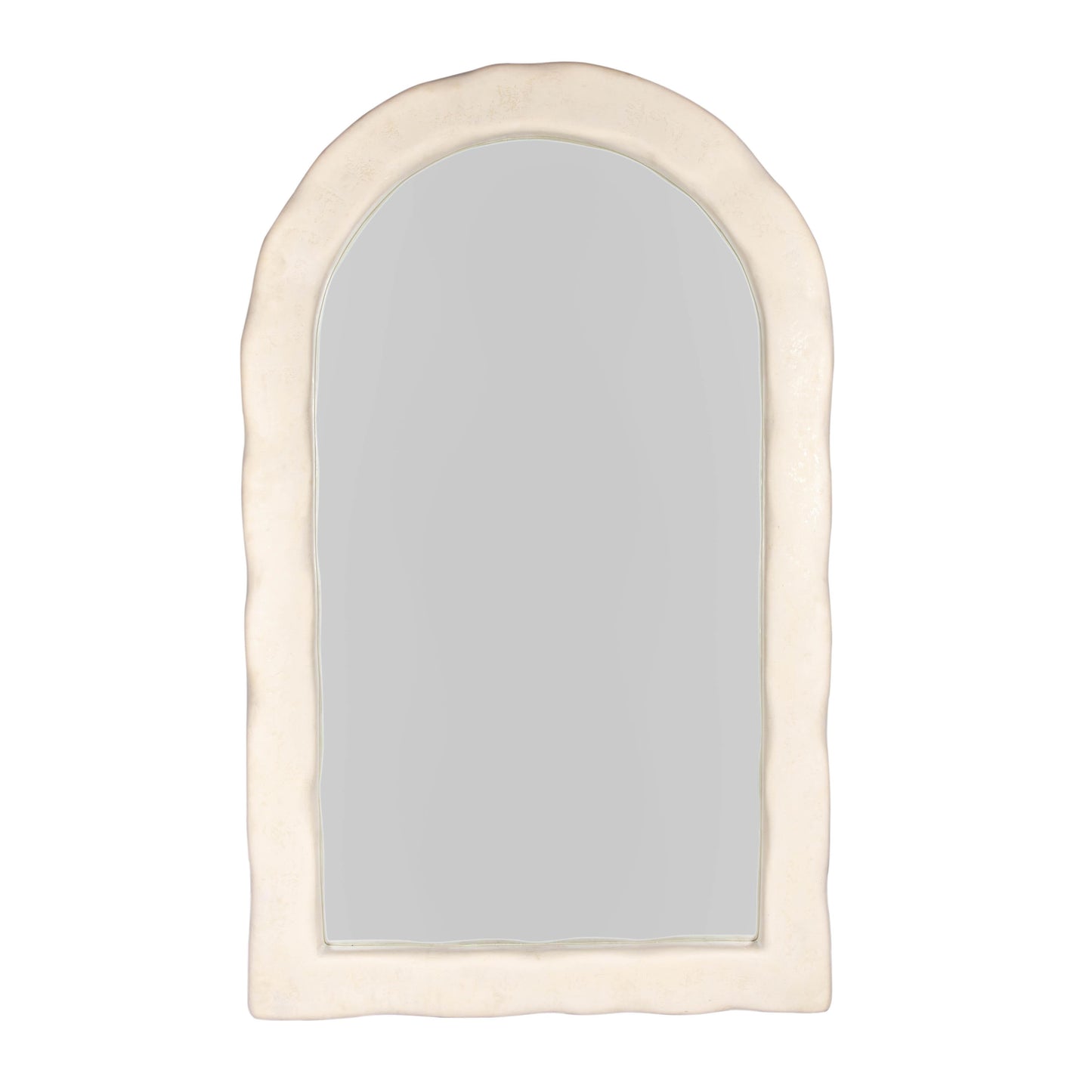 Kaia 48"X79" Cream Textured Floor Mirror