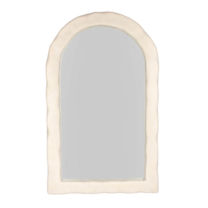 Kaia 48"X79" Cream Textured Floor Mirror