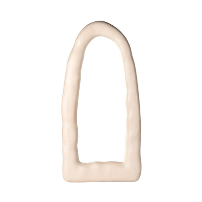 Kaia 32"X64" Cream Textured Small Floor Mirror - Default Variant