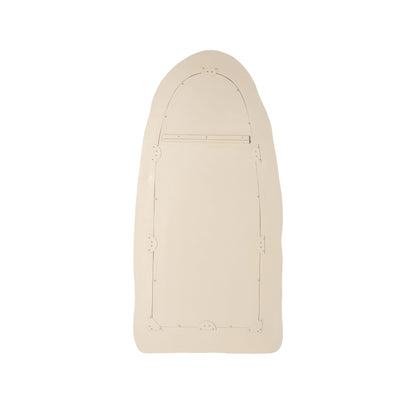 Kaia 32"X64" Cream Textured Small Floor Mirror