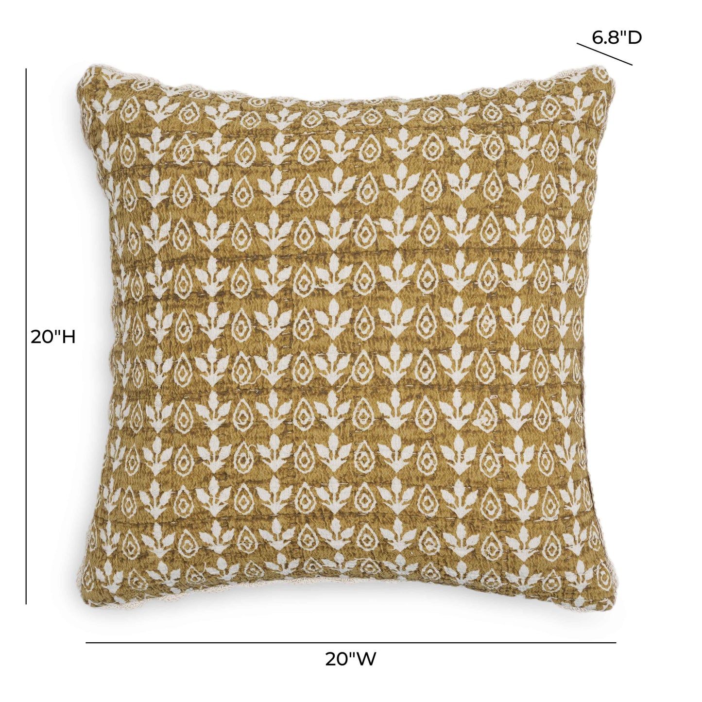 Harvest 20" Printed Cotton Throw Pillow Cover