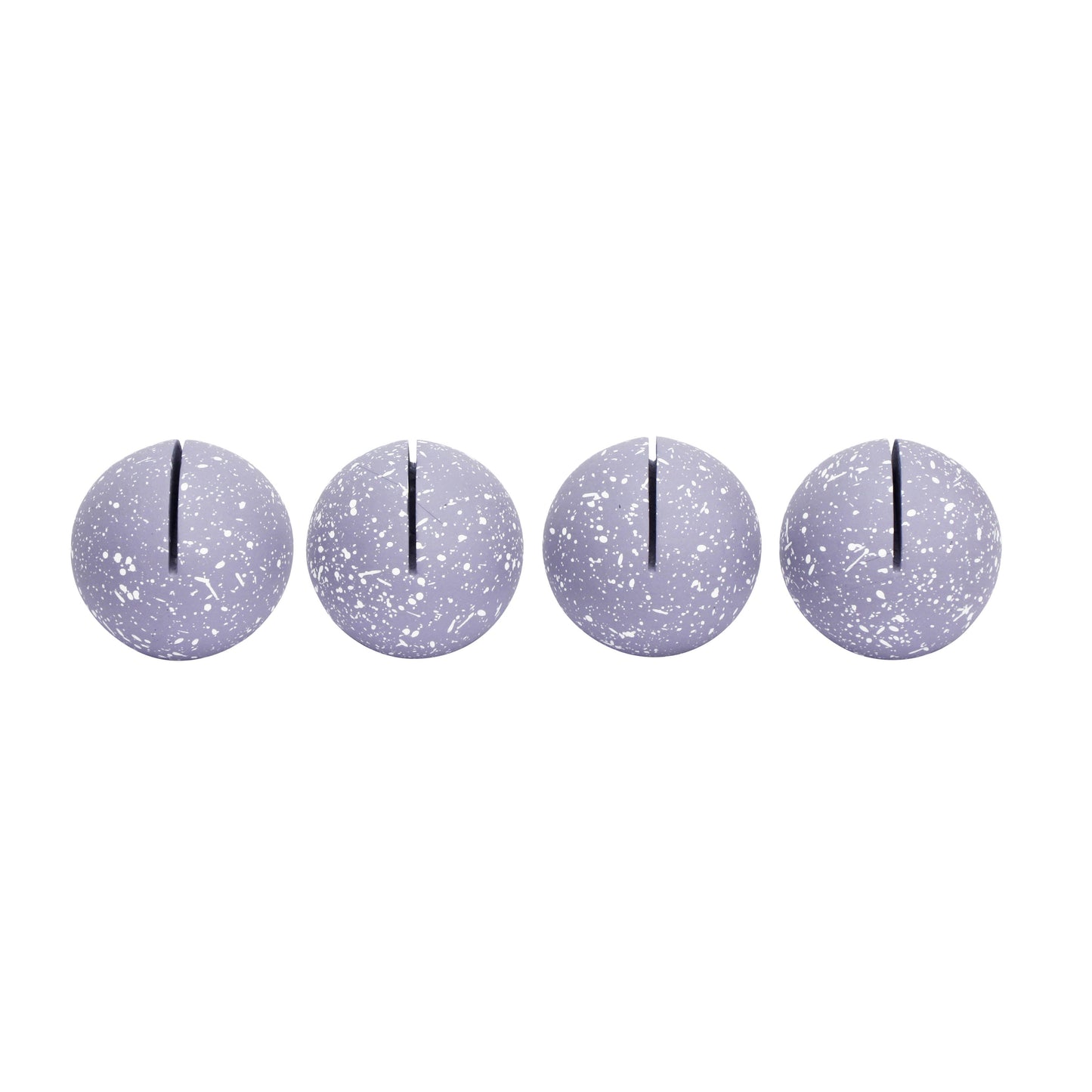 Gabby Speckled Round Card Holder - Set of 4