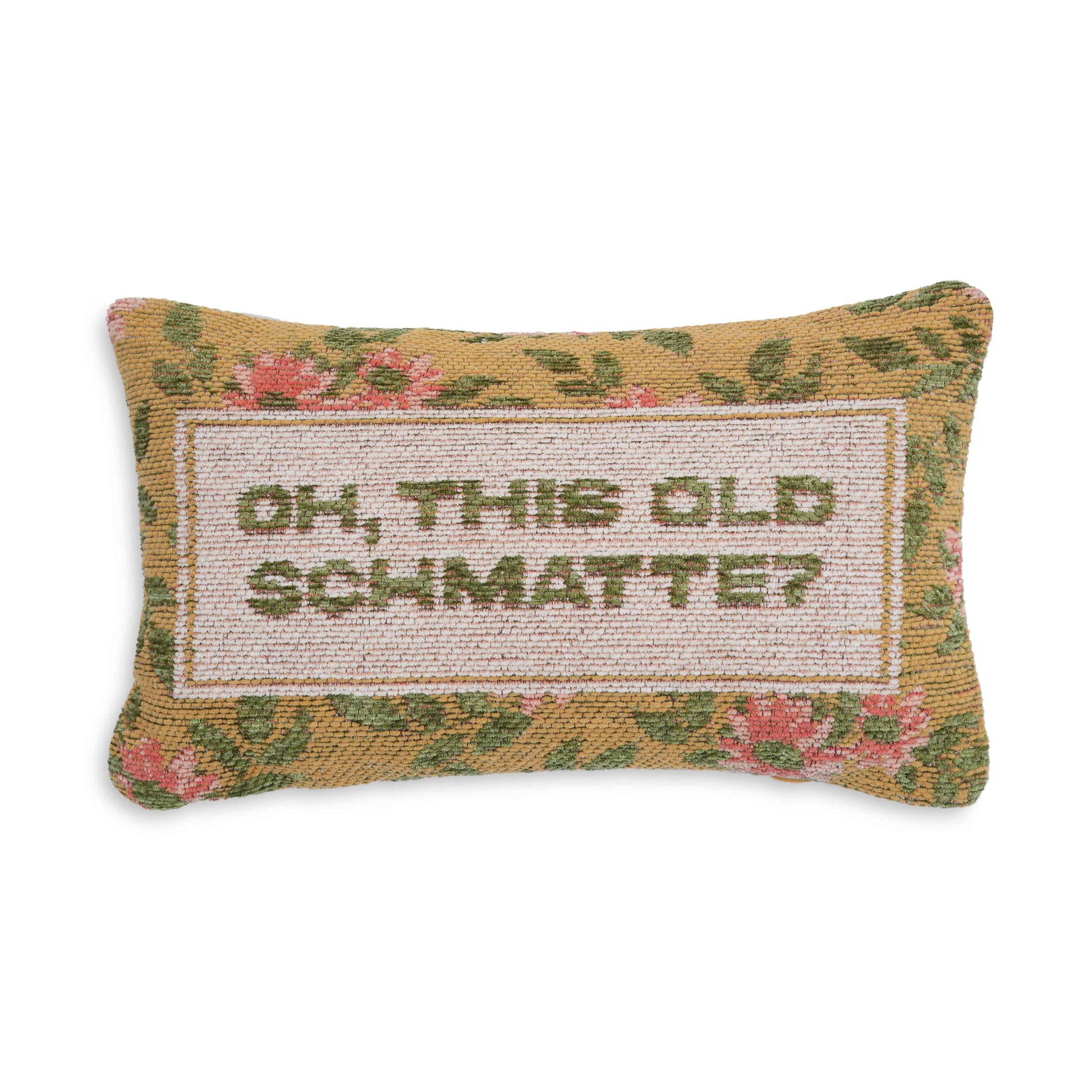 Oh This Old Schmatte 15"X9" Jacquard Cotton Throw Pillow - Default Variant
