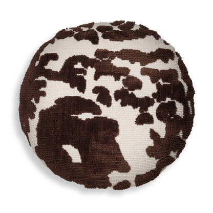 Coast 20" Tufted Round Throw Pillow - Chocolate Brown