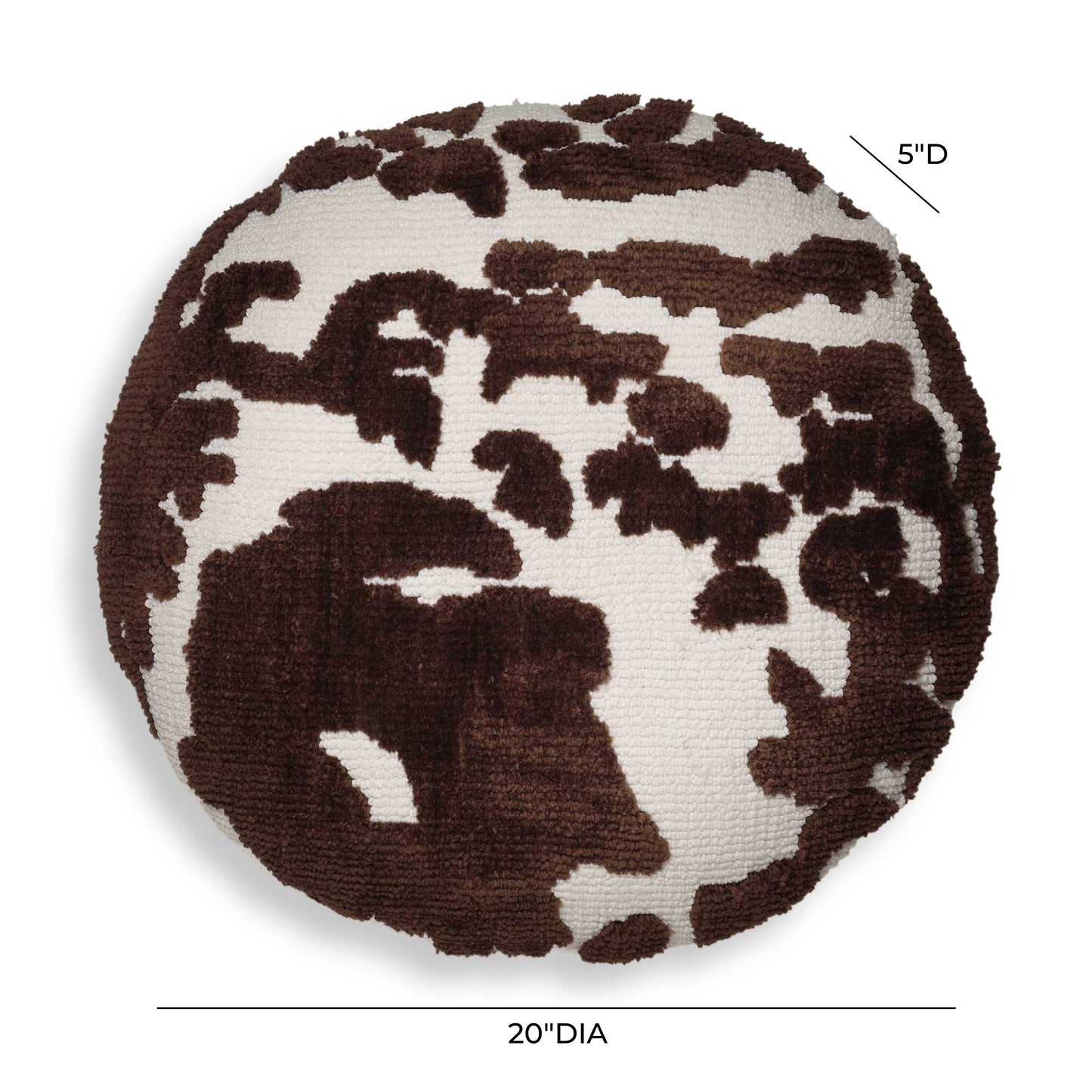 Coast 20" Tufted Round Throw Pillow