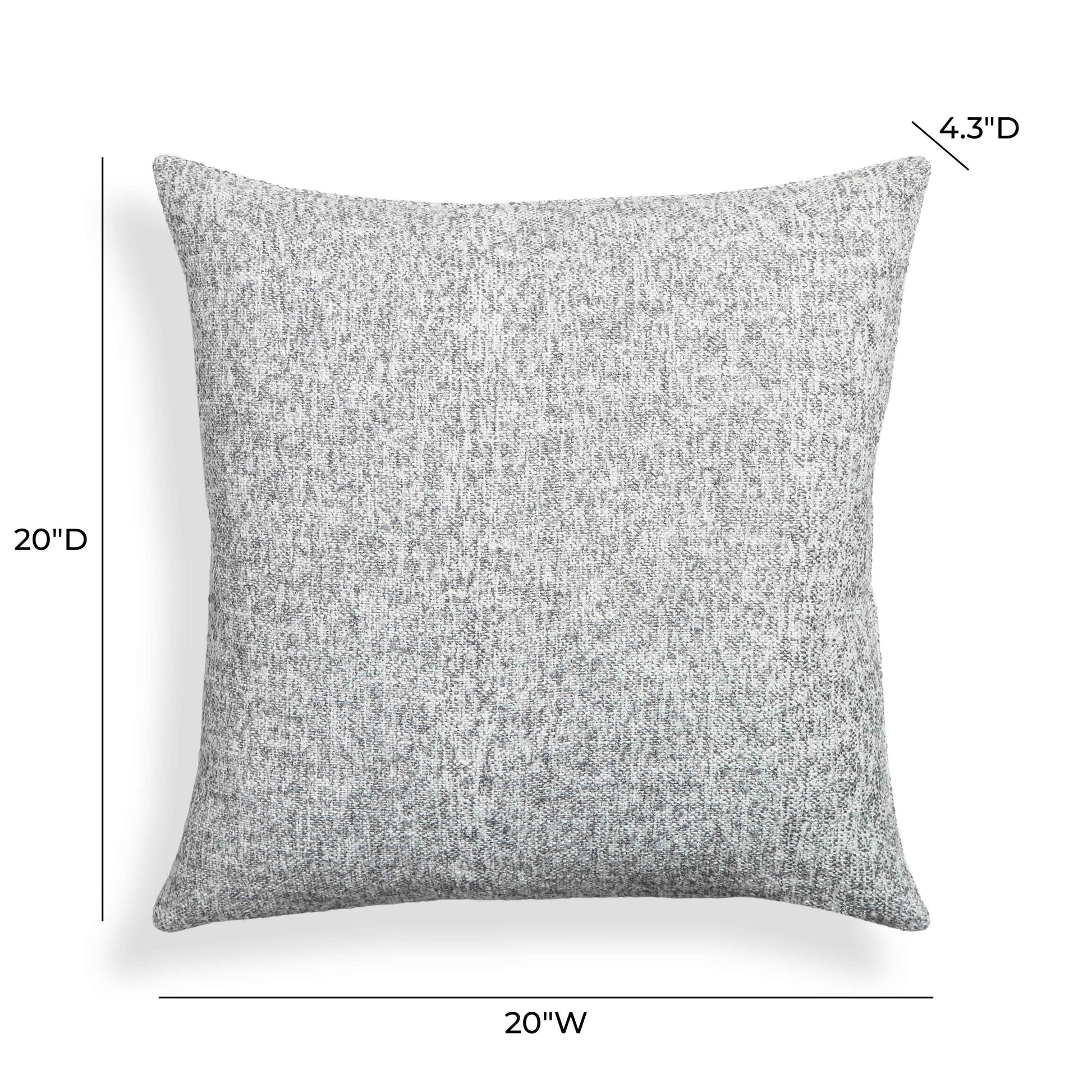 Poh 20" Boucle Square Throw Pillow