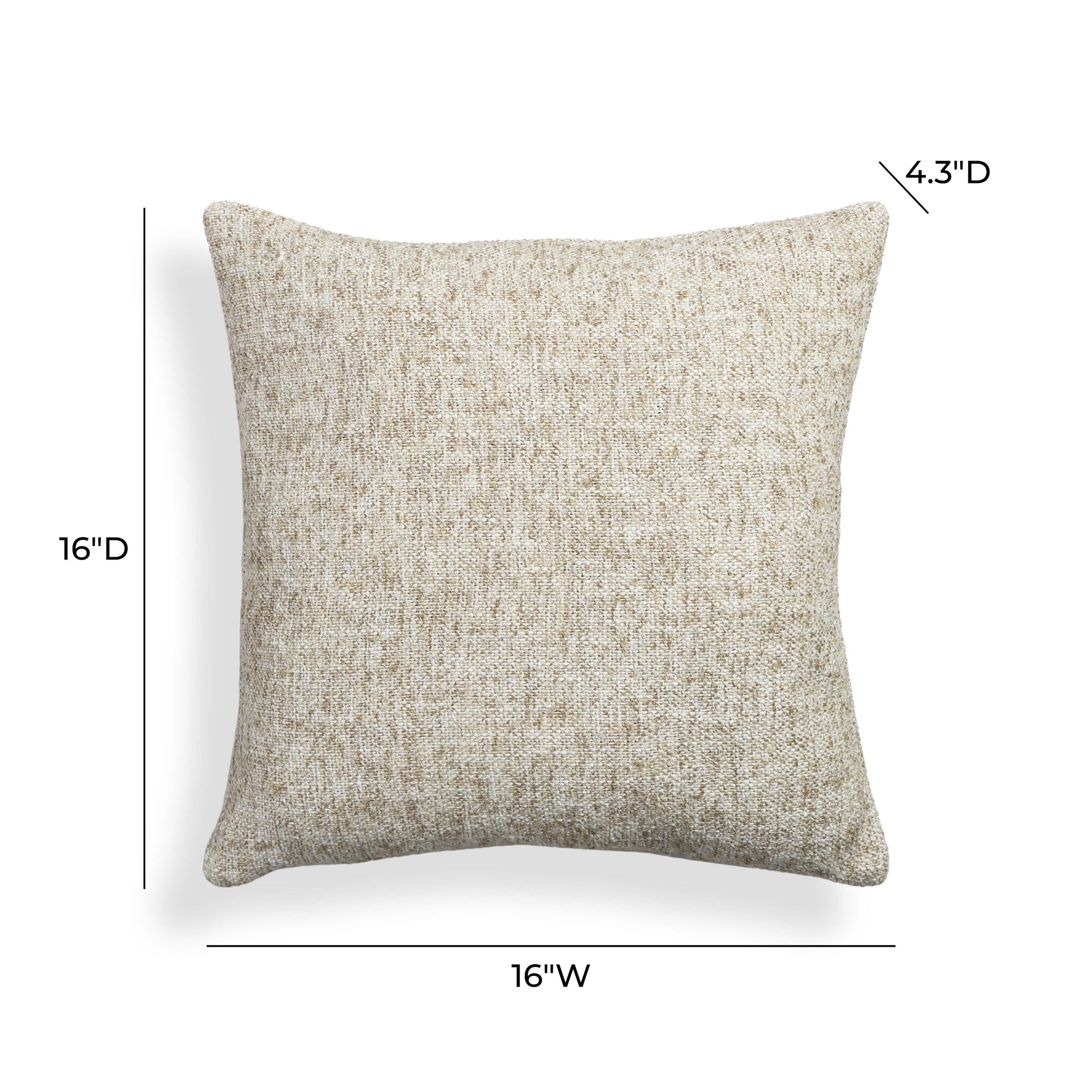 Poh 16" Boucle Square Throw Pillow