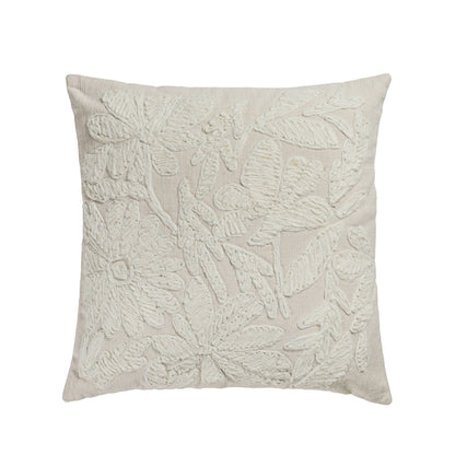 Tabitha 20" Square Embroidered Throw Pillow - Pillow Cover Only