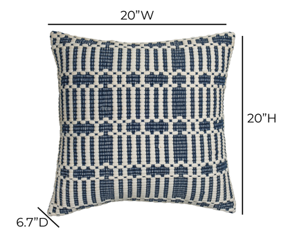 Maresh 20" Square Woven Throw Pillow