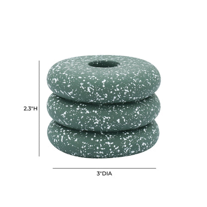 Gabby Speckled Stacked Candleholder