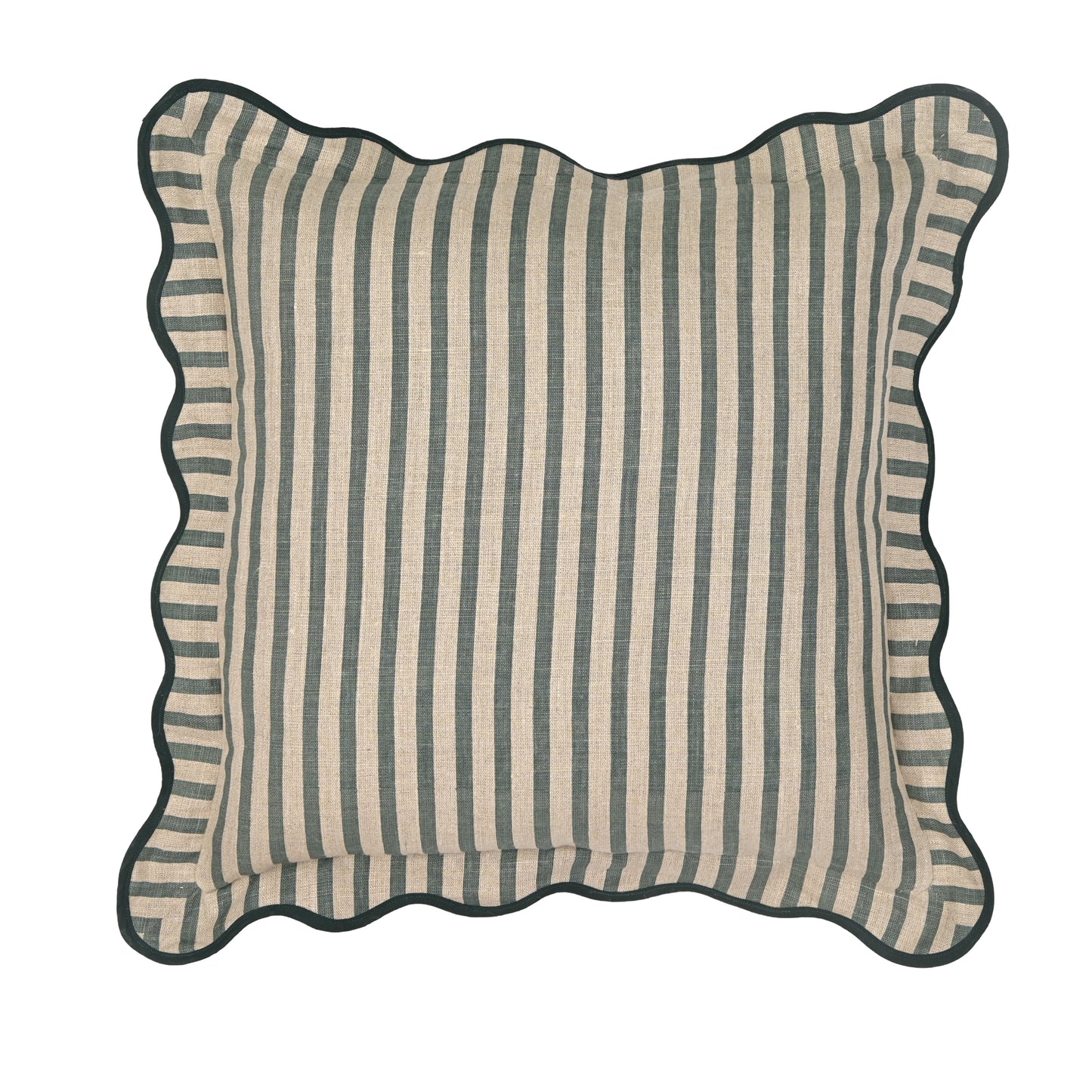 Striped 20" Linen Throw Pillow