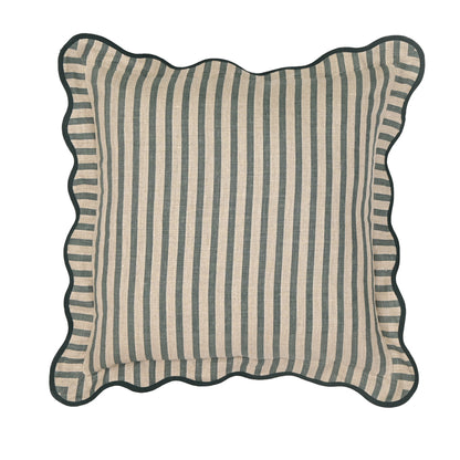 Striped 20" Linen Throw Pillow