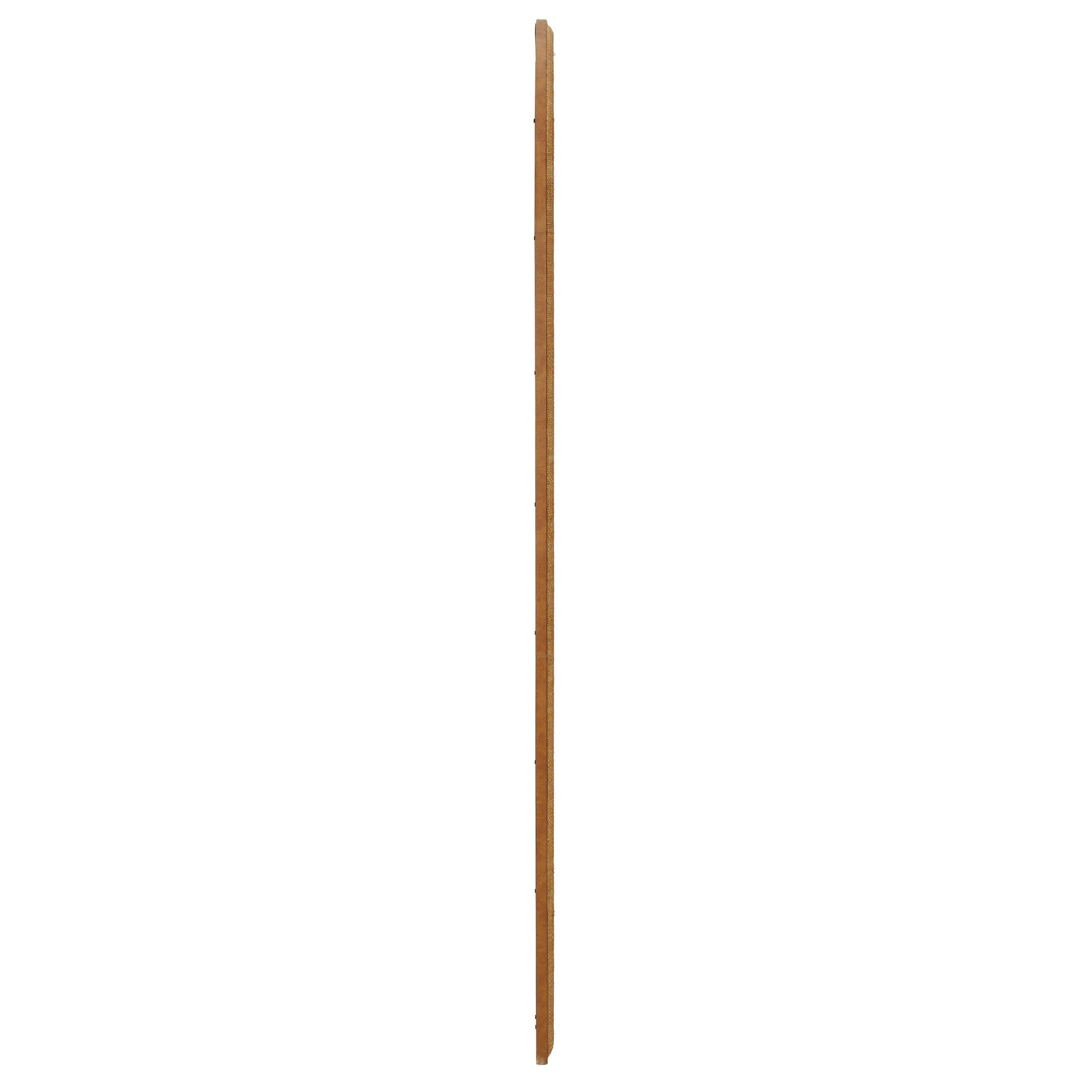 Arch 72" Natural Raffia Contract-Grade Floor Mirror