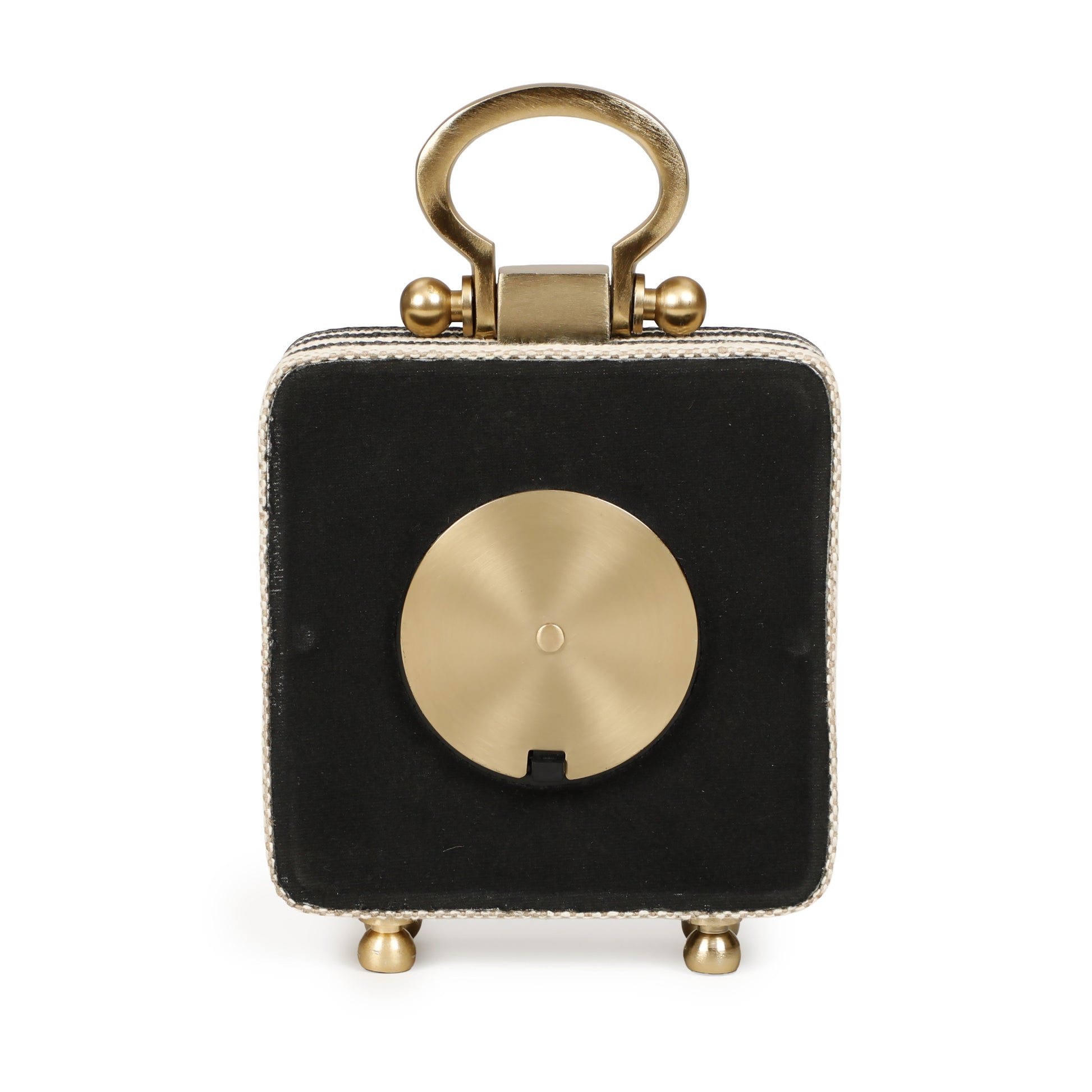 Mona Black Striped Contract-Grade Standing Accent Clock