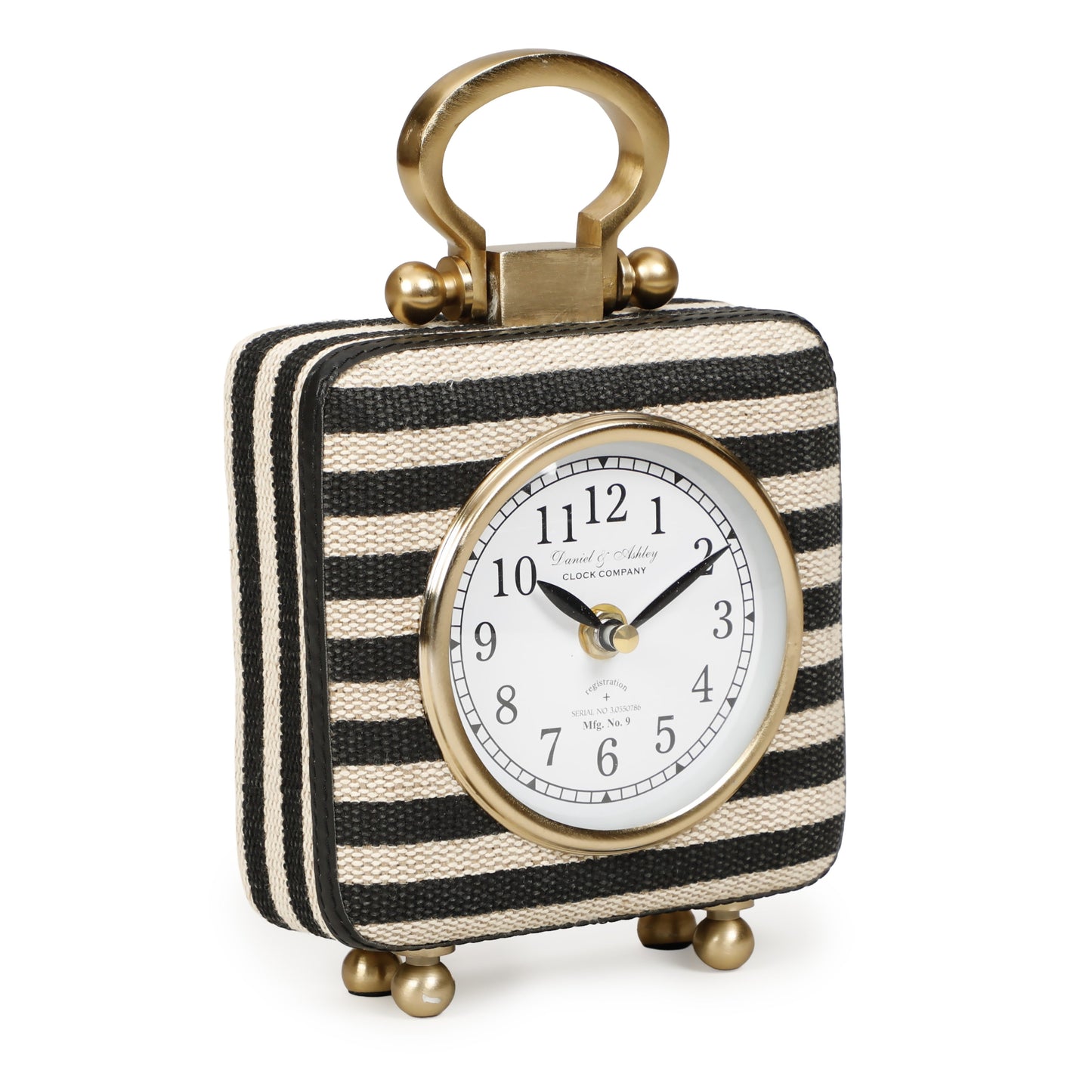 Mona Black Striped Contract-Grade Standing Accent Clock - Default Variant
