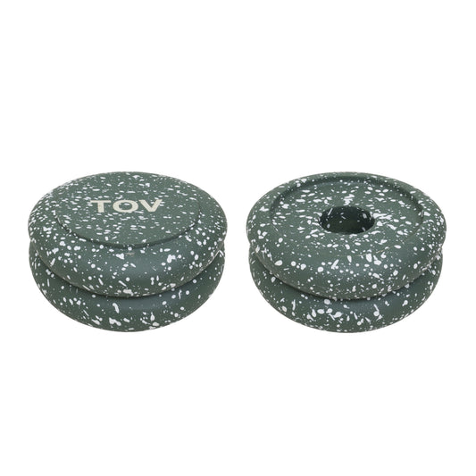 Gabby Stacking Candle Holder - Set of 2 - Green