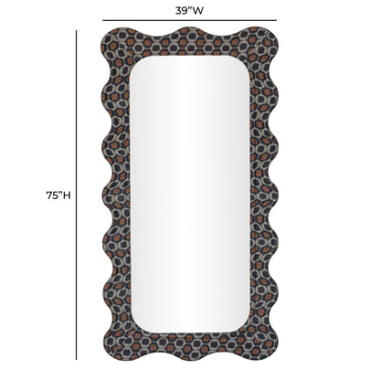 Charlene 39"X75" Squiggle Wall Mirror