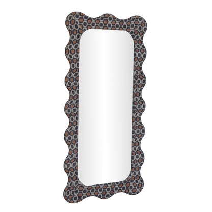 Charlene 39"X75" Squiggle Wall Mirror - Biologic Print