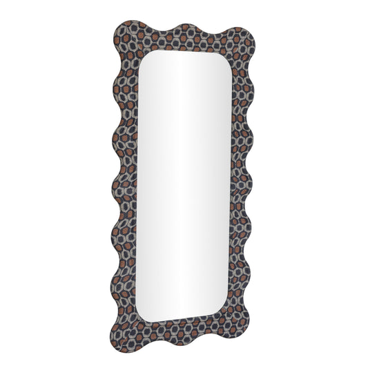 Charlene 39"X75" Squiggle Wall Mirror - Biologic Print