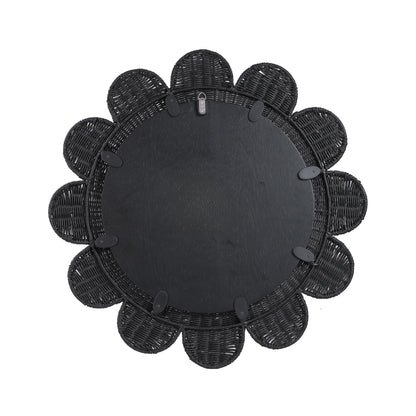 Coralie 33.4" Rattan Round Wall Mirror