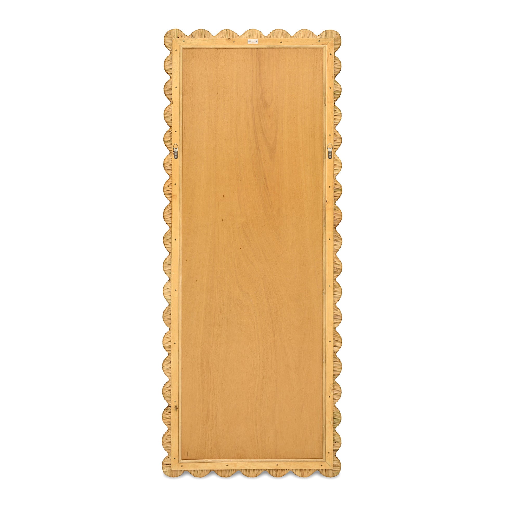 Bama 29.1"X75" Long Natural Rattan Wall Mirror