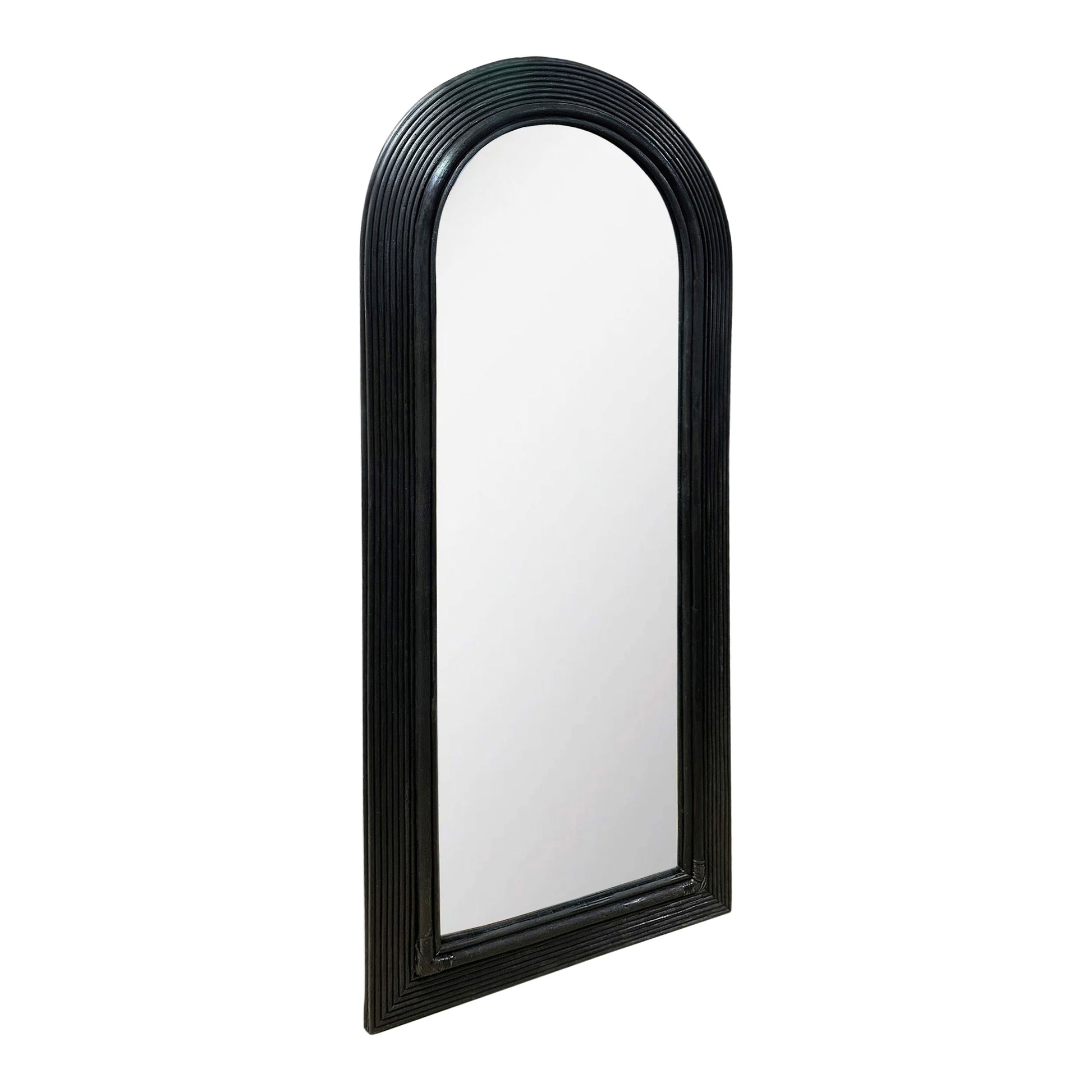 Tanya 70" Rattan Floor Mirror