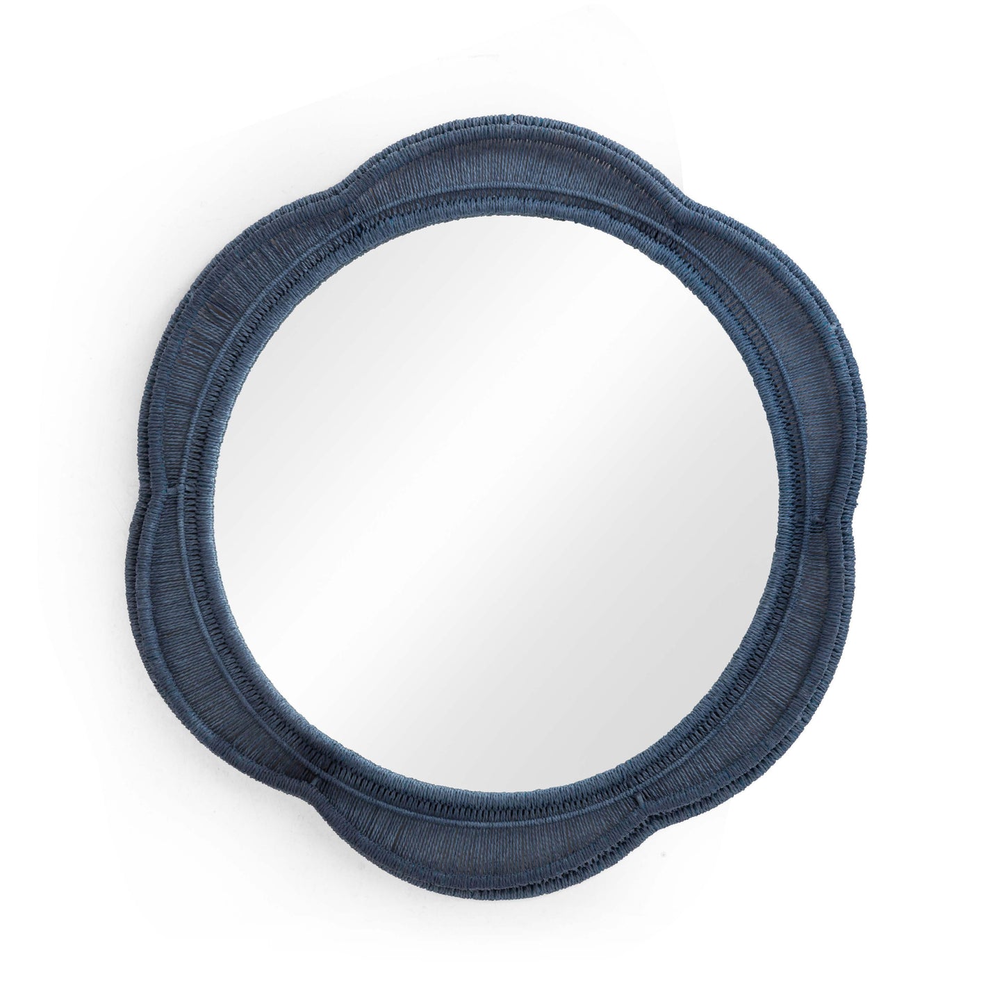 Zeva 26.6" Round Wall Mirror - Blue