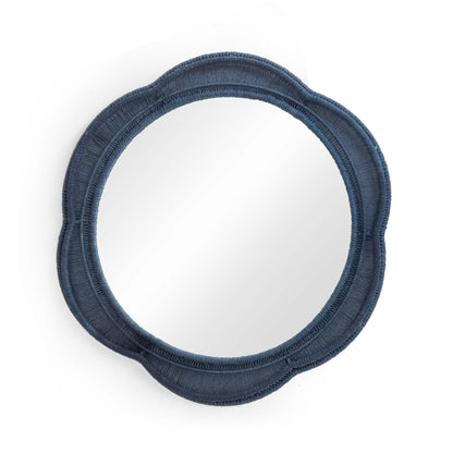 Zeva 26.6" Round Wall Mirror - Blue