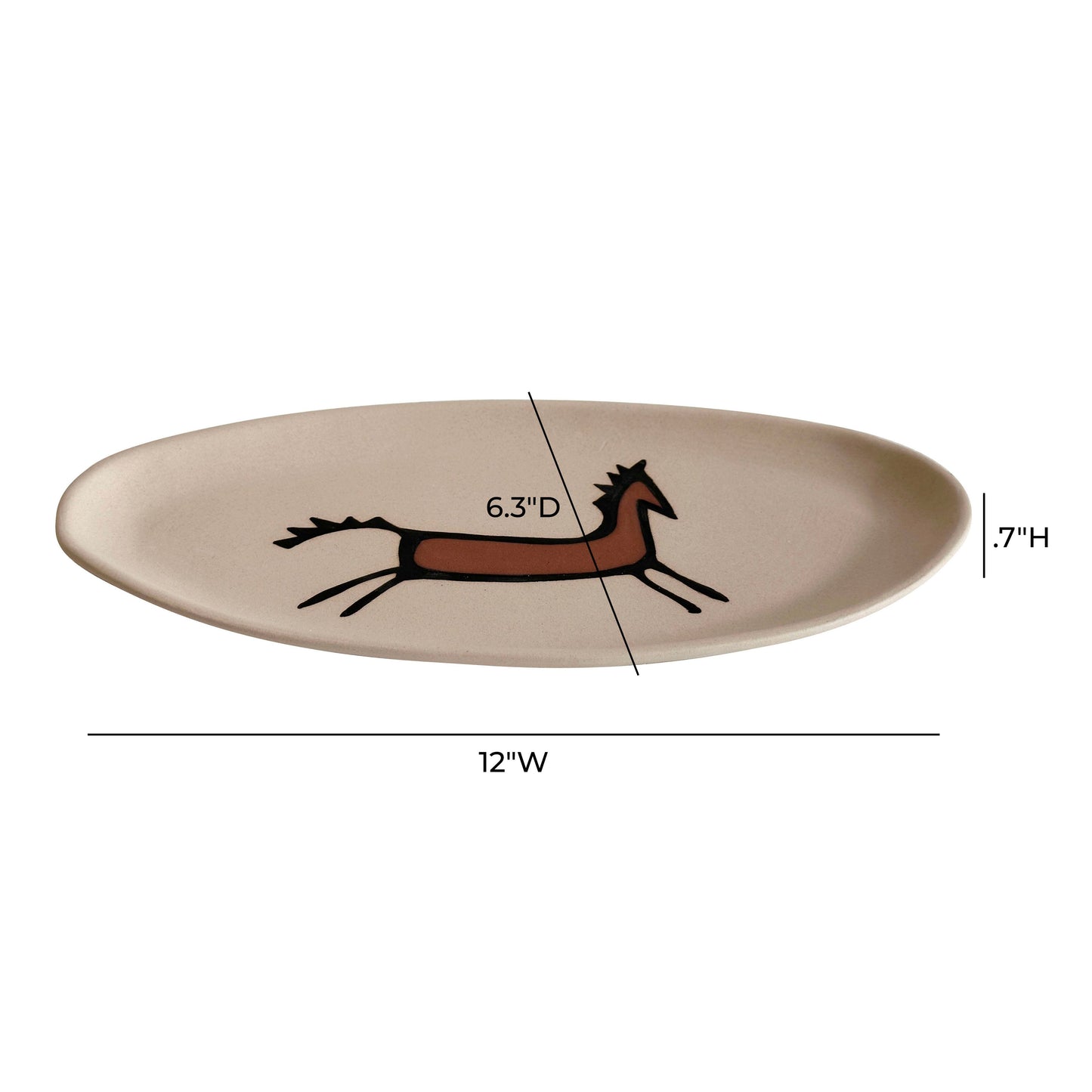 Ceramic "Horseplay" Catchall Dish