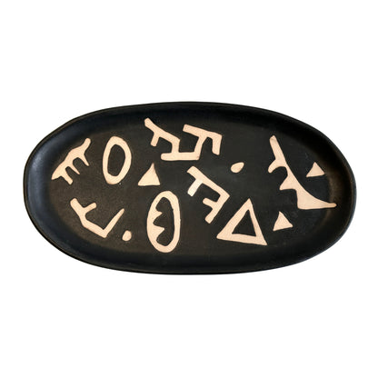 Ceramic Runes Catchall Dish