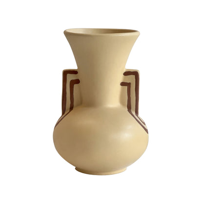 Ceramic Line Art Trumpeter Vase - Default Variant