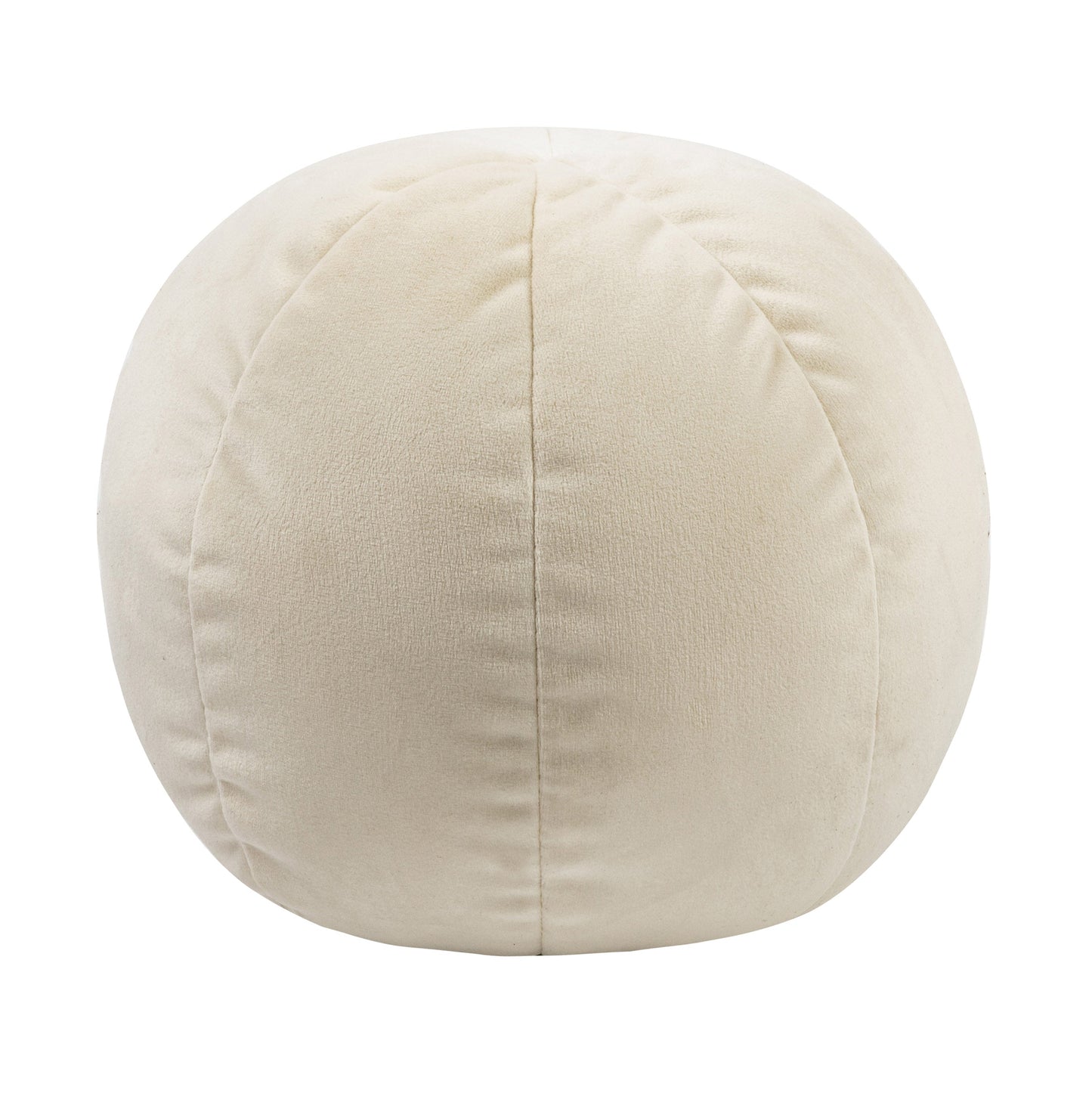 Boba Velvet Ball Throw Pillow (9"-14") - Cream / Large