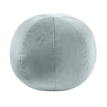 Boba Velvet Ball Throw Pillow (9"-14") - Sea Blue / Large