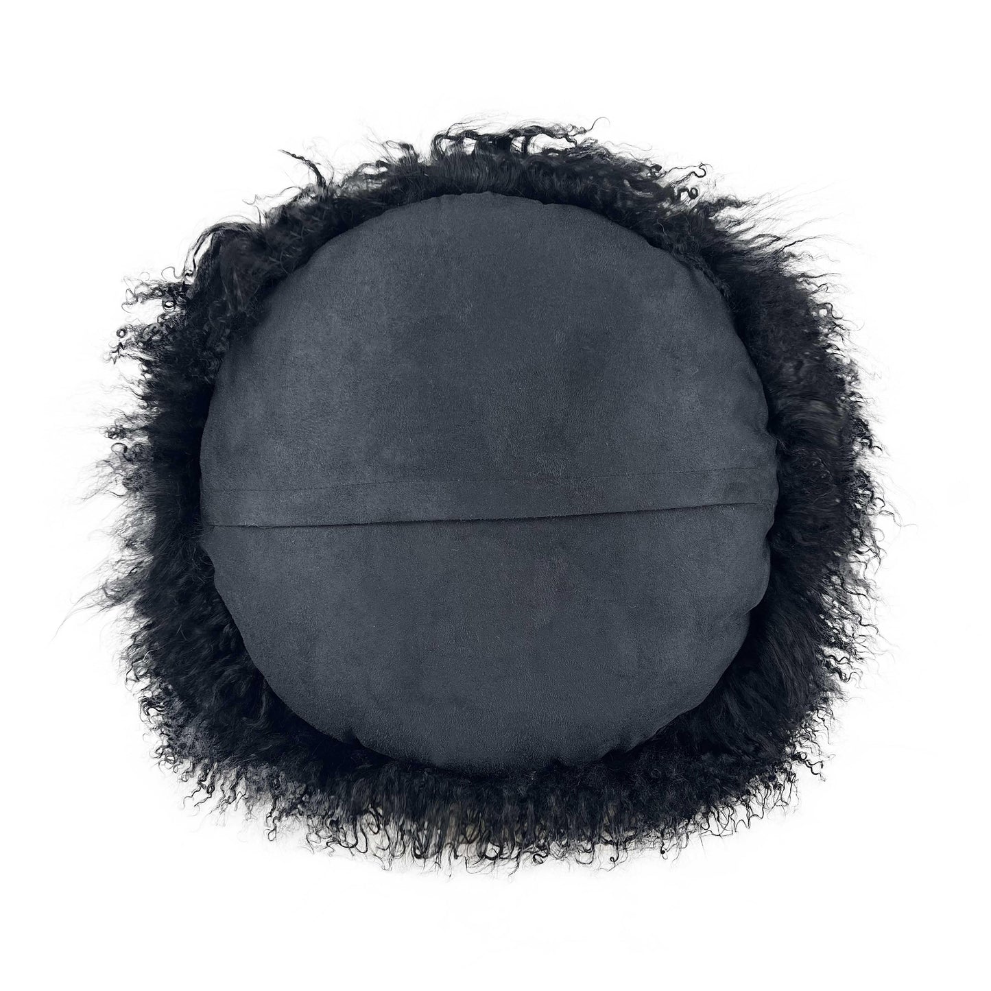 New Zealand 16" Sheepskin Round Throw Pillow
