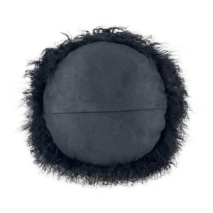 New Zealand 16" Sheepskin Round Throw Pillow