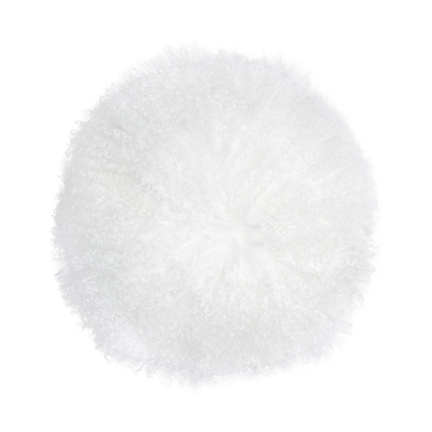 New Zealand 16" Sheepskin Round Throw Pillow