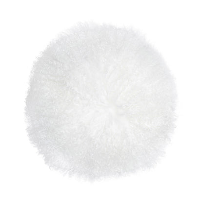 New Zealand 16" Sheepskin Round Throw Pillow