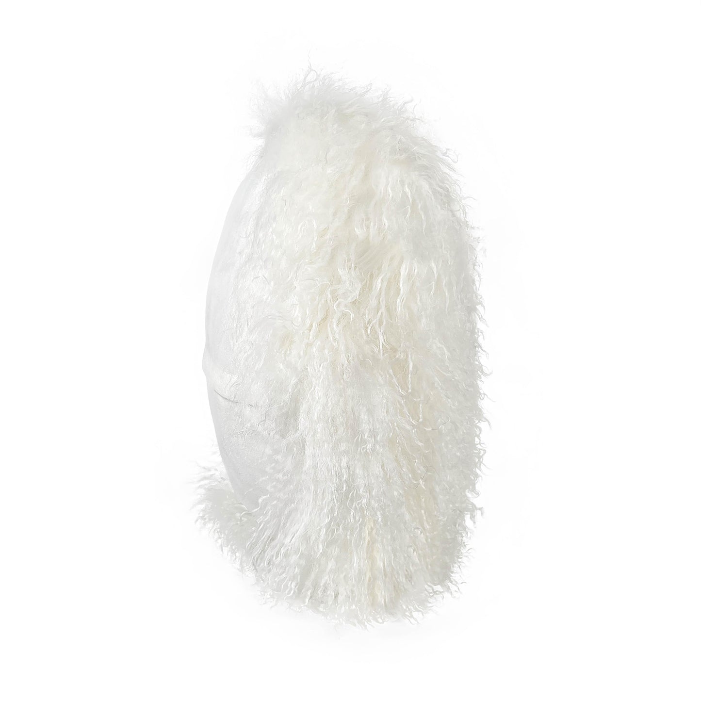 New Zealand 16" Sheepskin Round Throw Pillow