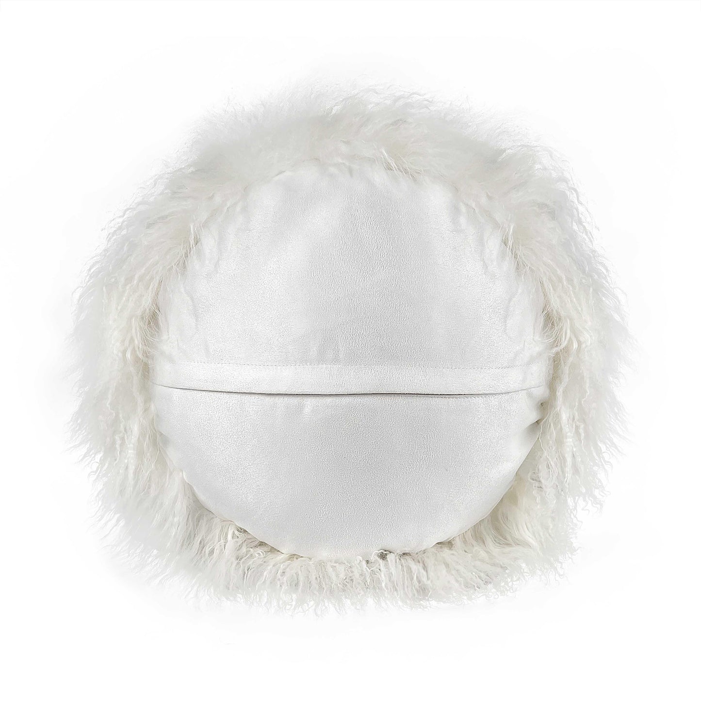 New Zealand 16" Sheepskin Round Throw Pillow
