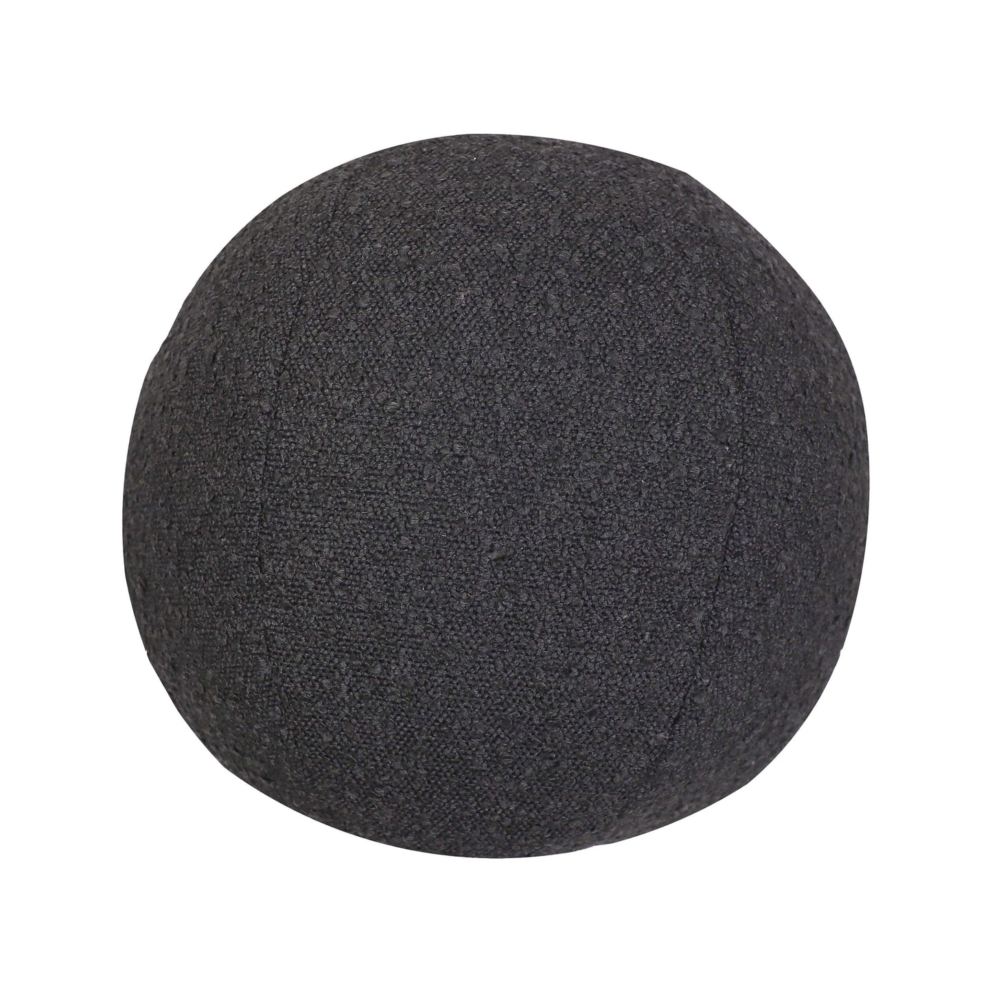 Boba Boucle Ball Throw Pillow (9"-14") - Black / Small