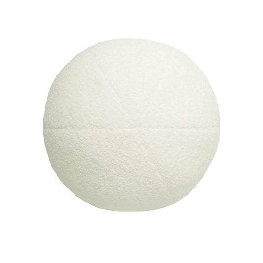 Boba Vegan Shearling Ball Throw Pillow (9"-14") - Small
