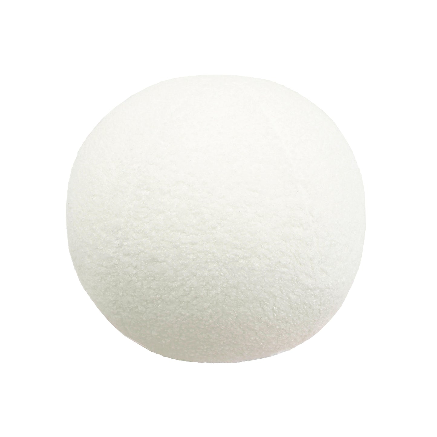 Boba Vegan Shearling Ball Throw Pillow (9"-14")