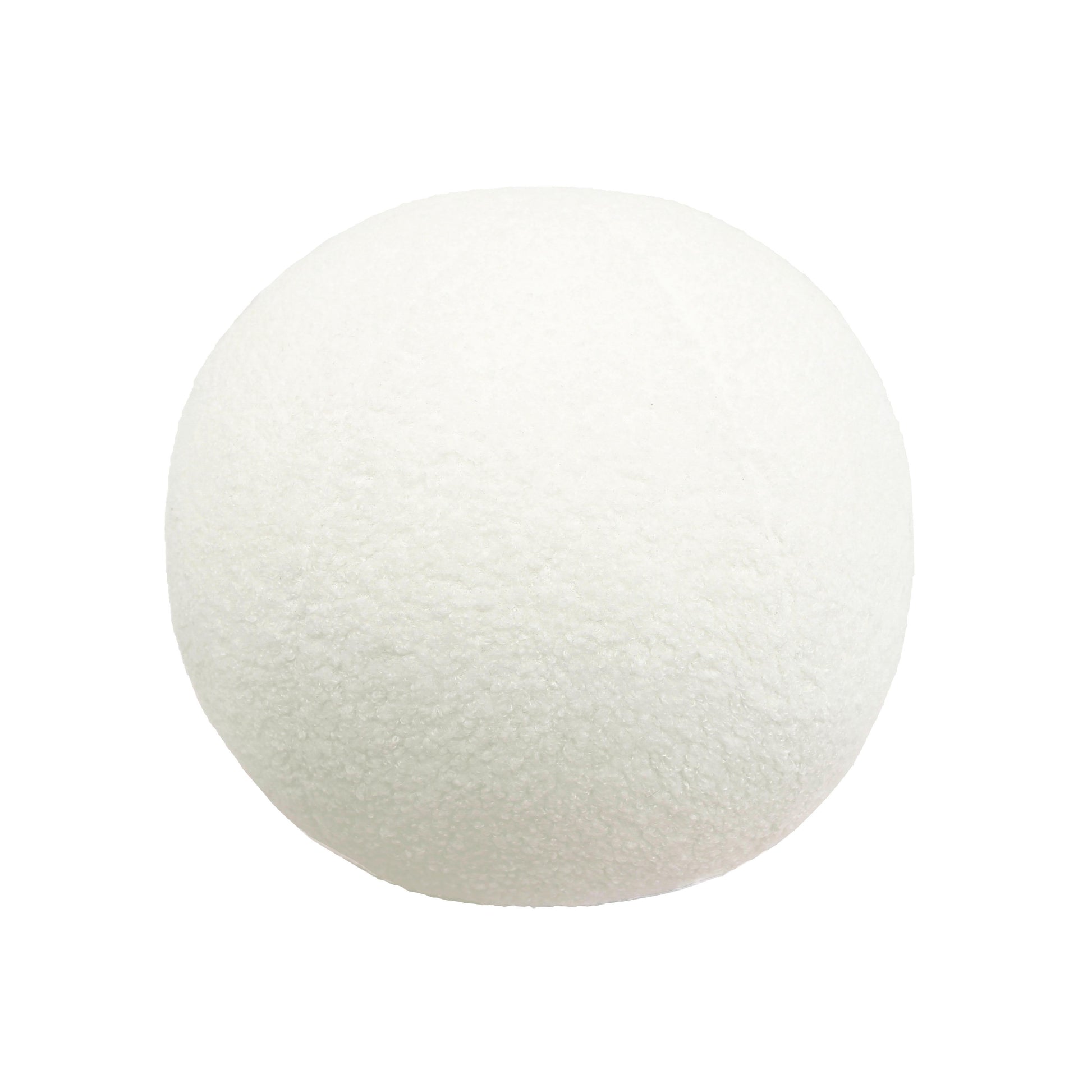 Boba Vegan Shearling Ball Throw Pillow (9"-14")