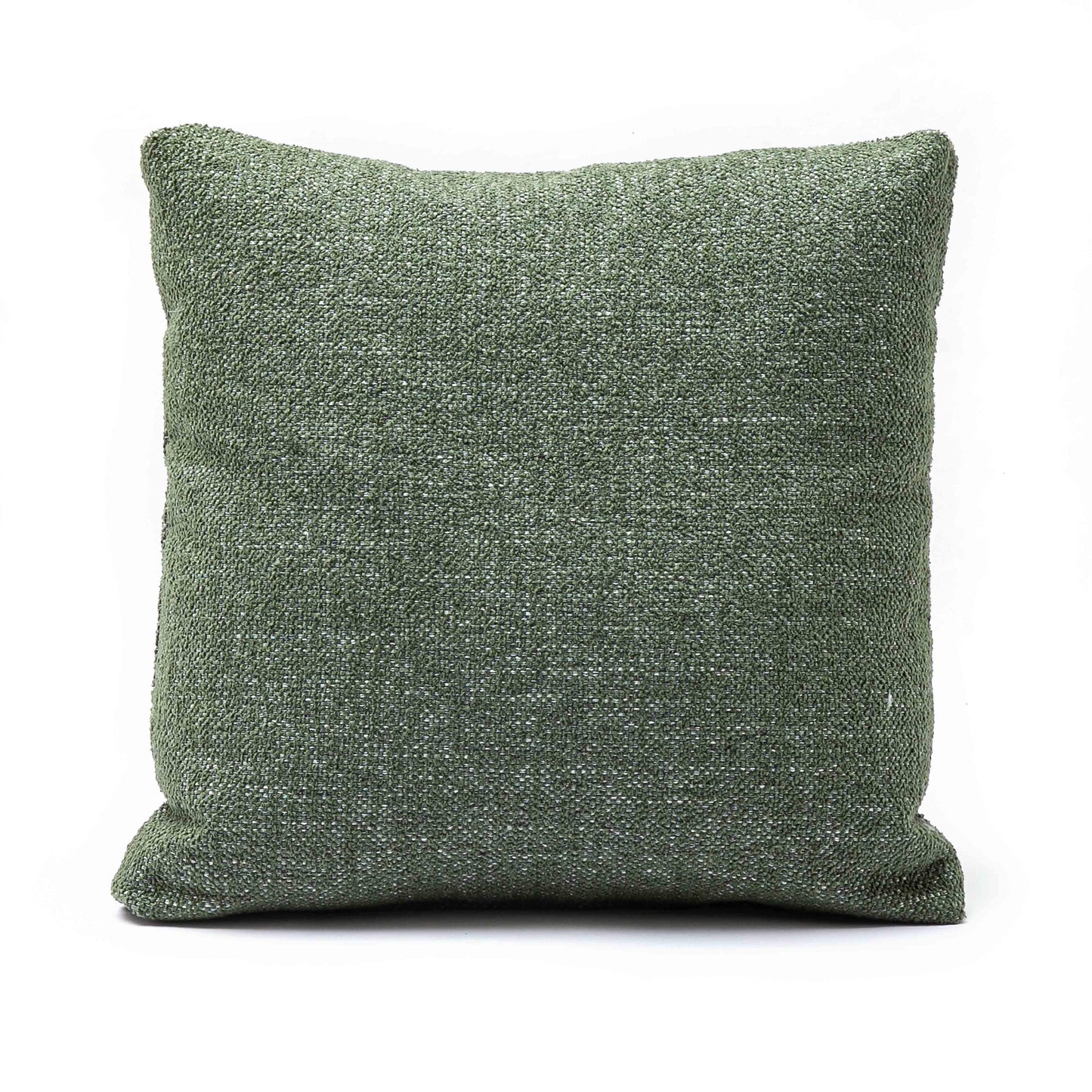 Malolo Green Basketweave Square Vegan-Down Throw Pillow Cover (16"-20")
