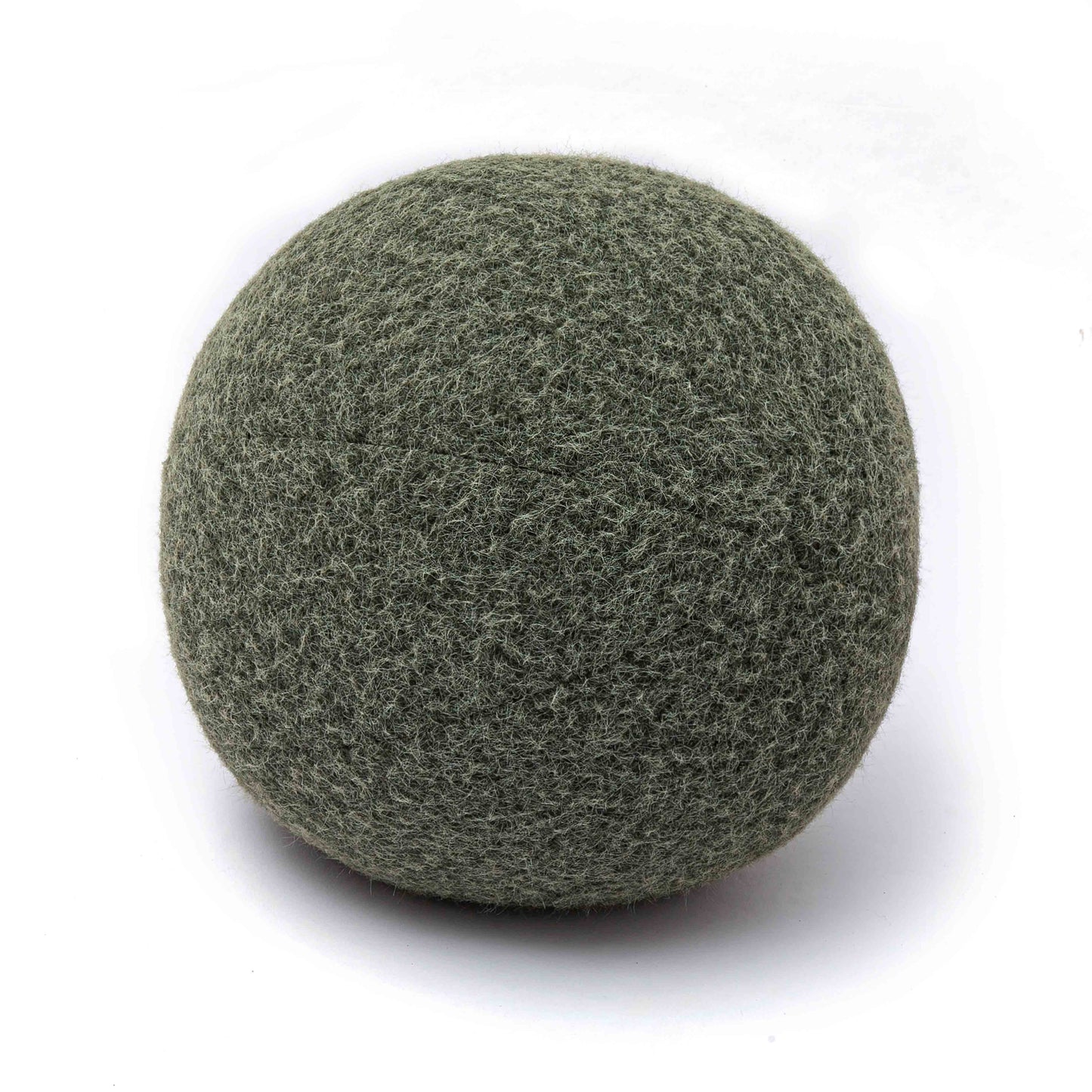 Boba Long Mohair Ball Throw Pillow (9"-14") - Green / Large