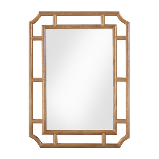 Cienna 24"x32" Natural Rattan Wall Mirror - Default Variant