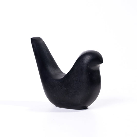 Black Marble Bird Statue - Default Variant
